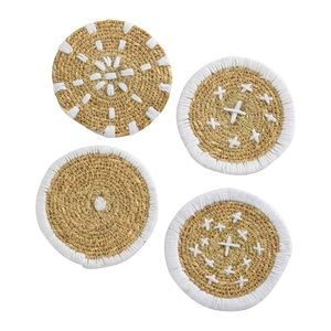 Bloomingville - Woven Seagrass Coasters (set of 4)